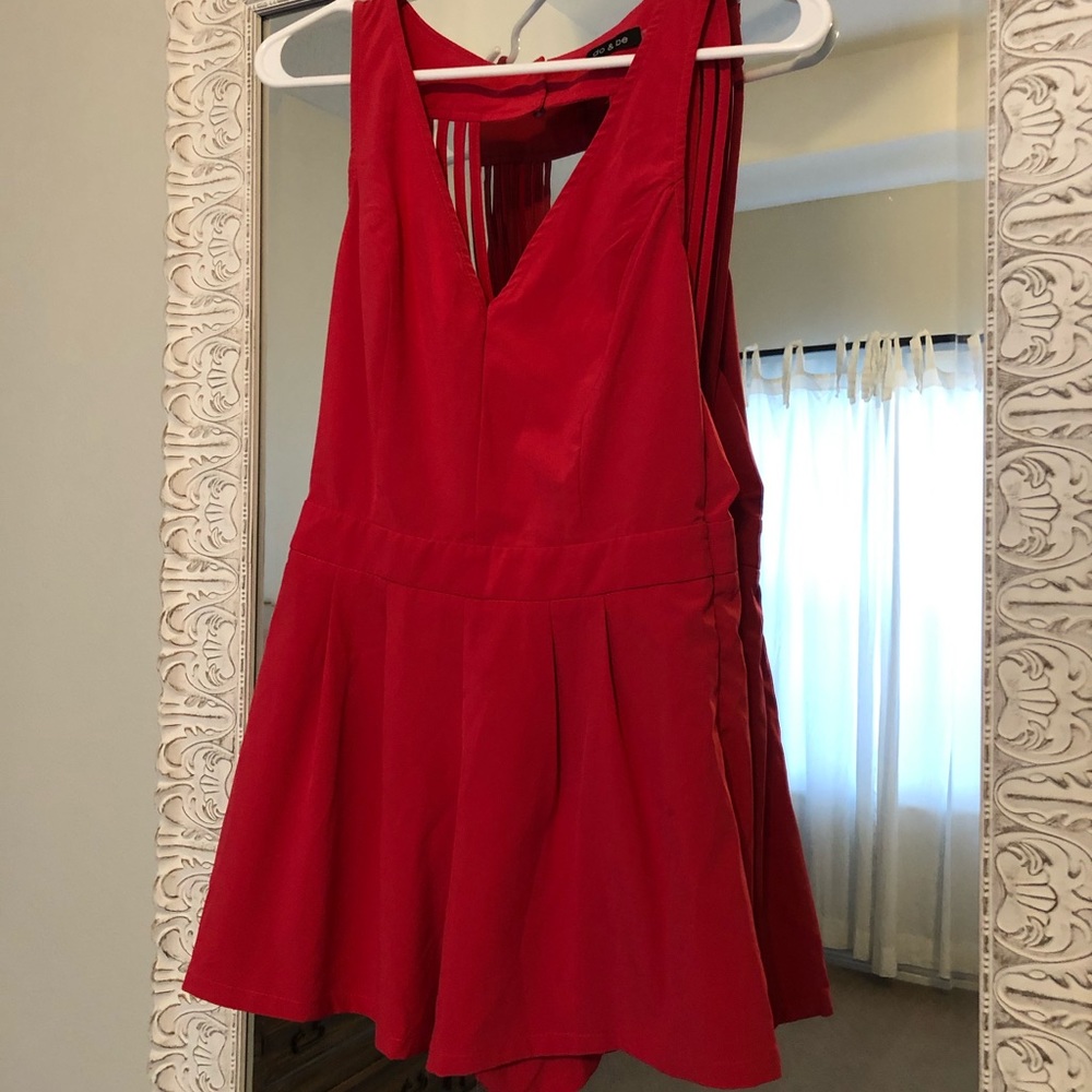 DO+BE Strappy Back Romper Pink Small